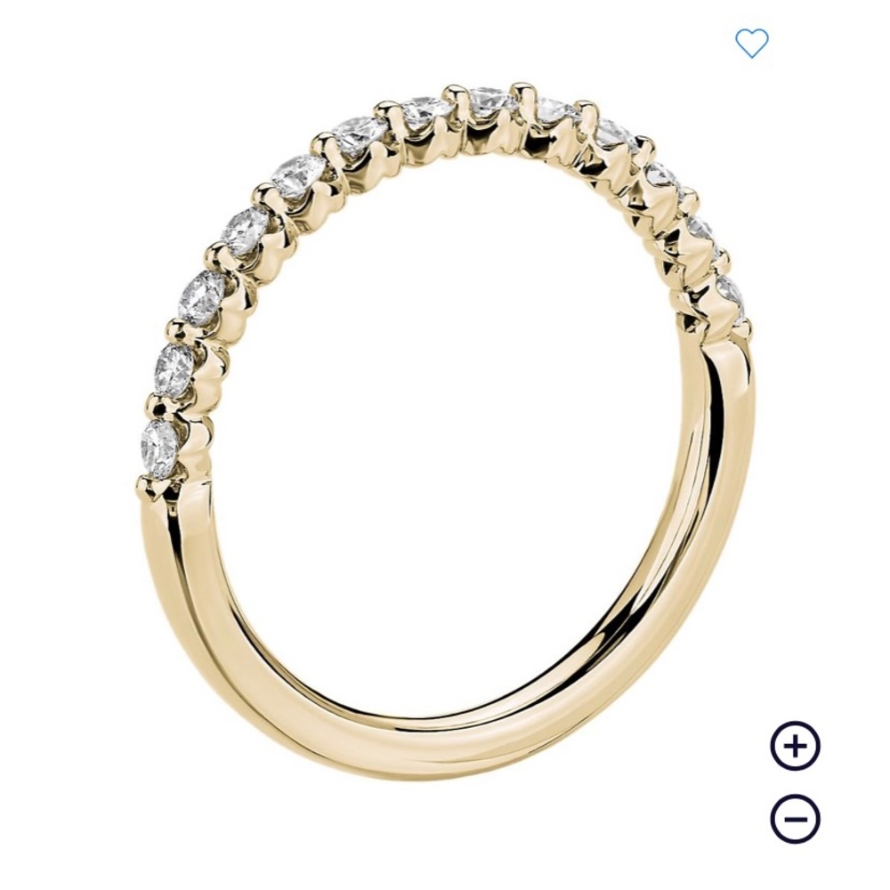 Blue Nile Yellow Gold 14k Floating Diamond 1/3 carat .33 carat